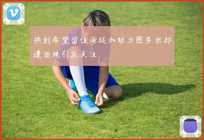 热刺希望留住海廷加助力图多尔却遭拒绝引发关注