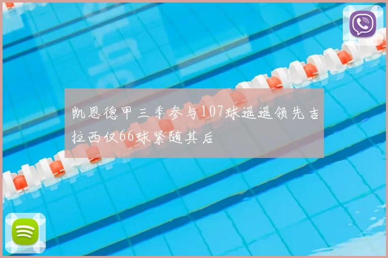 凯恩德甲三季参与107球遥遥领先吉拉西仅66球紧随其后
